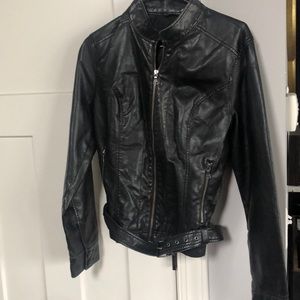 Express Faux Leather Jacket sz L